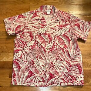 Tori Richard Shirt Mens XL Hawaiian Floral‎ Aloha Casual Luau Shirt Made in USA